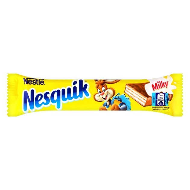 Батончик шоколадний Nestle Nesquik Duo Вафля в молочному шоколаді 26г
