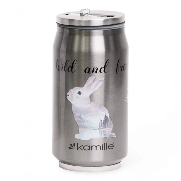 Термобанка 300мл з нержавіючої сталі з трубкою Термобанка 300мл з нержавіючої сталі з трубкою