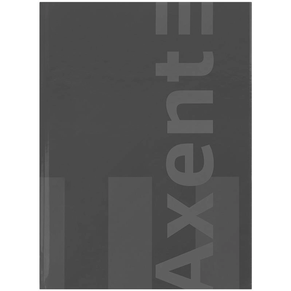 Блокнот А4 Axent 203х273 мм 96 аркушів клітинка One color сіра 8426-4-A — 