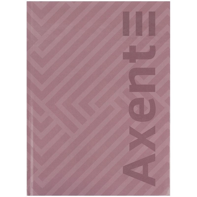Блокнот А4 Axent 203х273 мм 96 аркушів клітинка Pattern рожева 8425-4-A