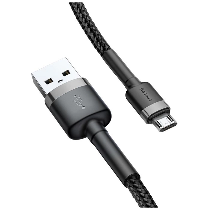 Кабель Baseus cafule cable USB for MICRO 1.5a 2m gray+black camklf-cg1