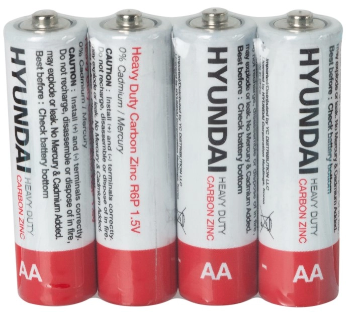 Батарейка HYUNDAI R6 AA Shrink 4 Heavy Duty (HT7007006)