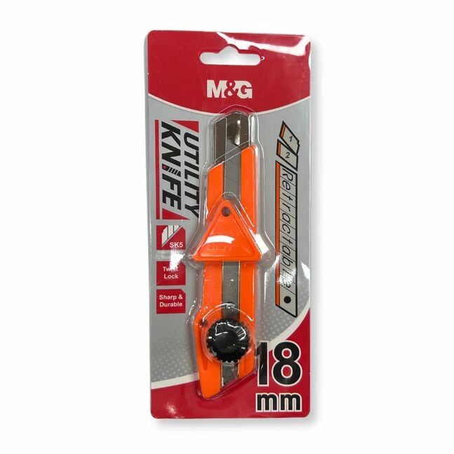 Ніж канцелярський M&G Utility 18mm rotationlock 913U7 ASS913U7