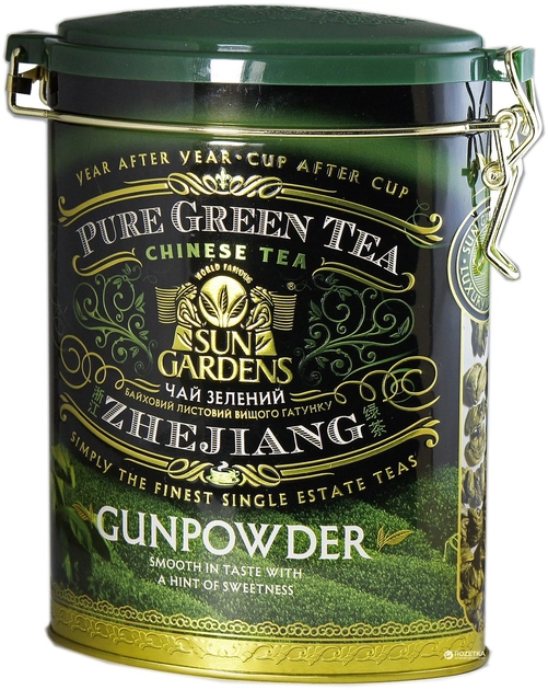 Чай зелений Sun Gardens Gunpowder металева банка 100 г 18890