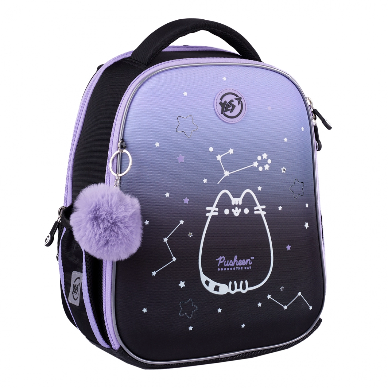 Рюкзак ортопедичний каркасний YES H-100 Pusheen Stellar LED 550095