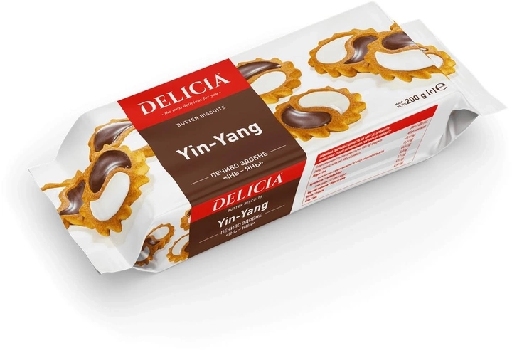 Печиво здобне Інь-Янь  DELICIA 200г 200207