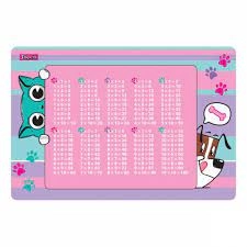 Підкладка для столу 1Вересня табличка множення Best Friend 6129