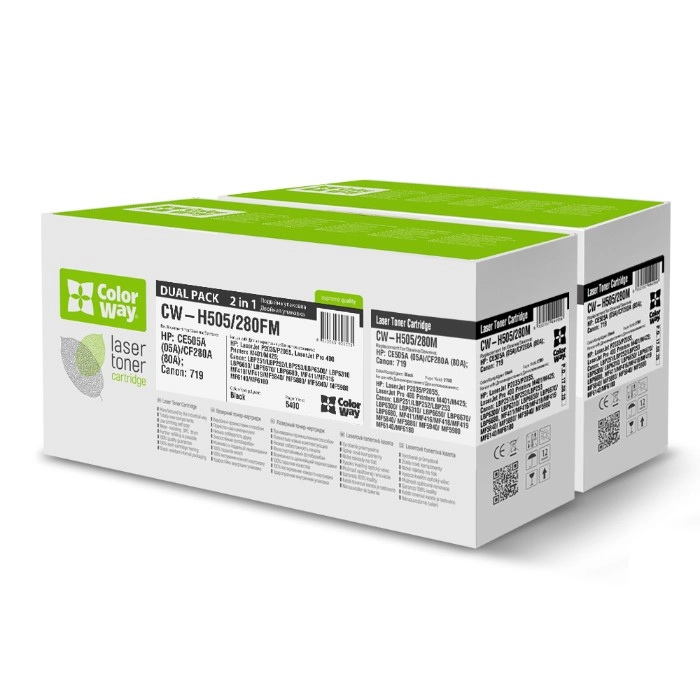 Картридж CW HP (CE505A/CF280A) LJ P2035/P2055/M425dn DUAL PACK (CW-H505/280FM) Картридж CW HP (CE505A/CF280A) LJ P2035/P2055/M425dn DUAL PACK (CW-H505/280FM)