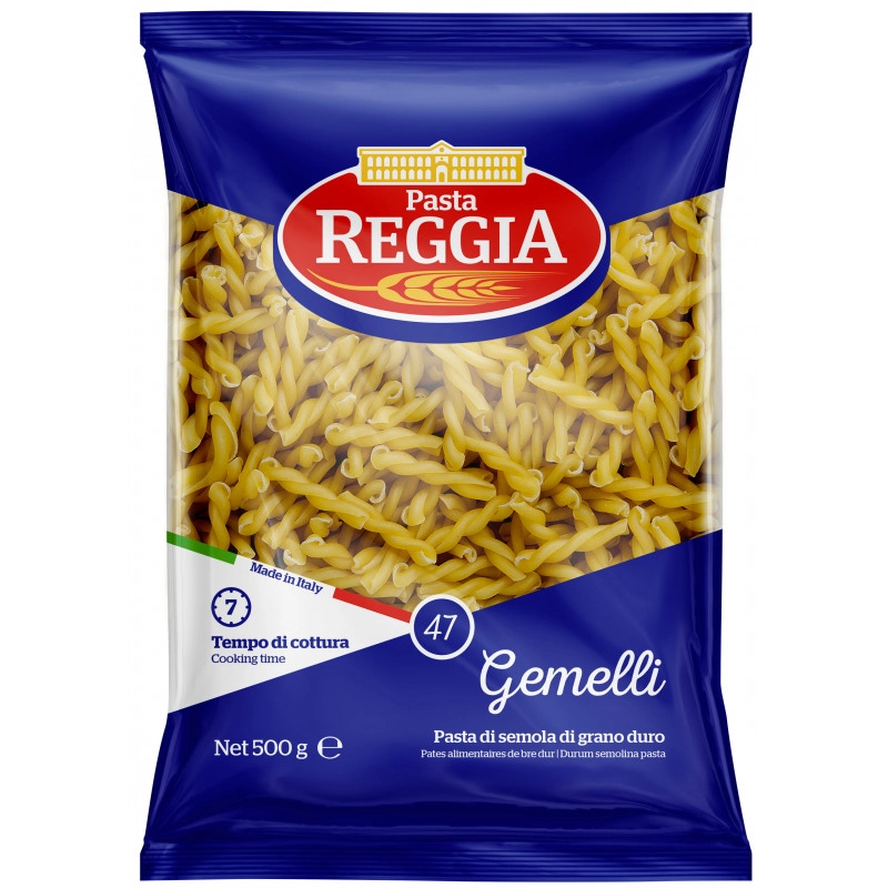 Макарони Pasta Reggia Gemelli №47. 500гр