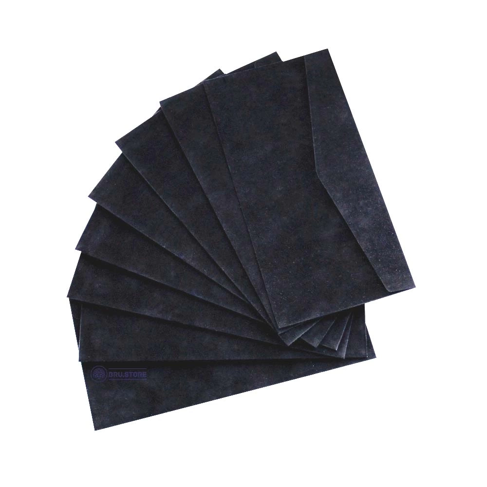 Конверт Е65 оксамитовий чорний 220х110 мм