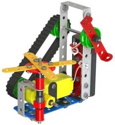 Металевий конструктор з електромотором Robotix №2 166 елементів-8 моделей Металевий конструктор з електромотором Robotix №2 166 елементів-8 моделей
