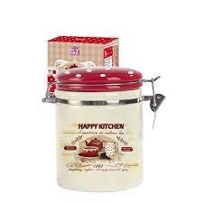 Ємність для сипучих продуктів 0,75л Happy Kitchen (d-9,5см, h-11)