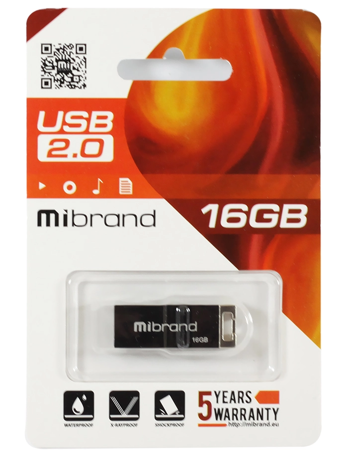USB флеш накопичувач Mibrand 16GB Сhameleon Black USB 2.0 (MI2.0/CH16U6B) USB флеш накопичувач Mibrand 16GB Сhameleon Black USB 2.0 (MI2.0/CH16U6B)