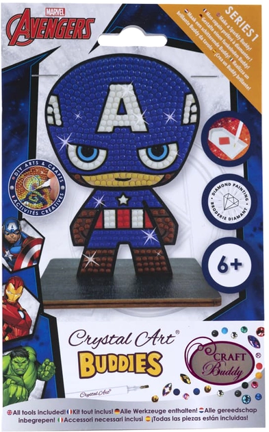 Набір для творчості Crystal Art Капітан Америка CAFGR-MCU005