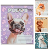 Зошит учнівський ZiBi Kids Line Dogs 12 аркушів коса лінія ZB25.1753C
