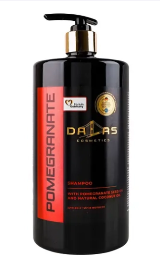 Шампунь для волосся Dalas з олією гранатових кісточок та кокосовою олією 1000г 174 Шампунь для волосся Dalas з олією гранатових кісточок та кокосовою олією 1000г 174