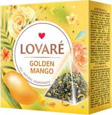 Чай Lovare Golden mango в пірамідках 15 по 2 г 10582