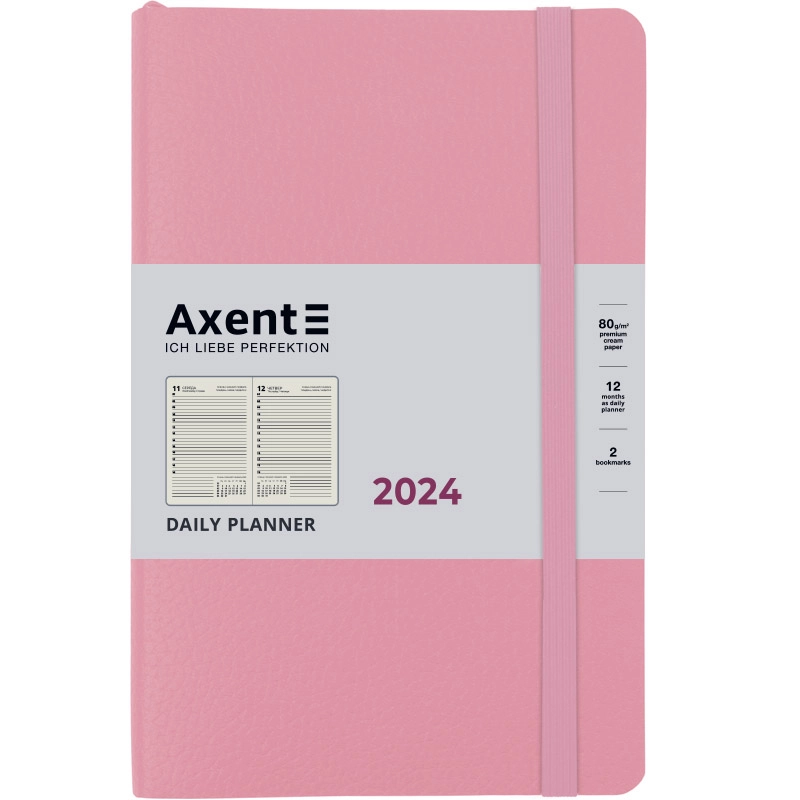 Щоденник датований 2024 Axent Partner Soft Skin 145х210 пудровий 8810-24-24-A