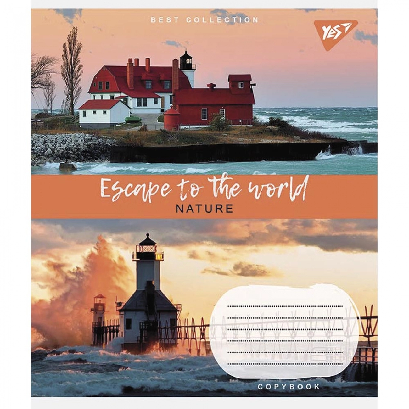 Зошит 48 аркушів клітинка YES Escape to the world 766717