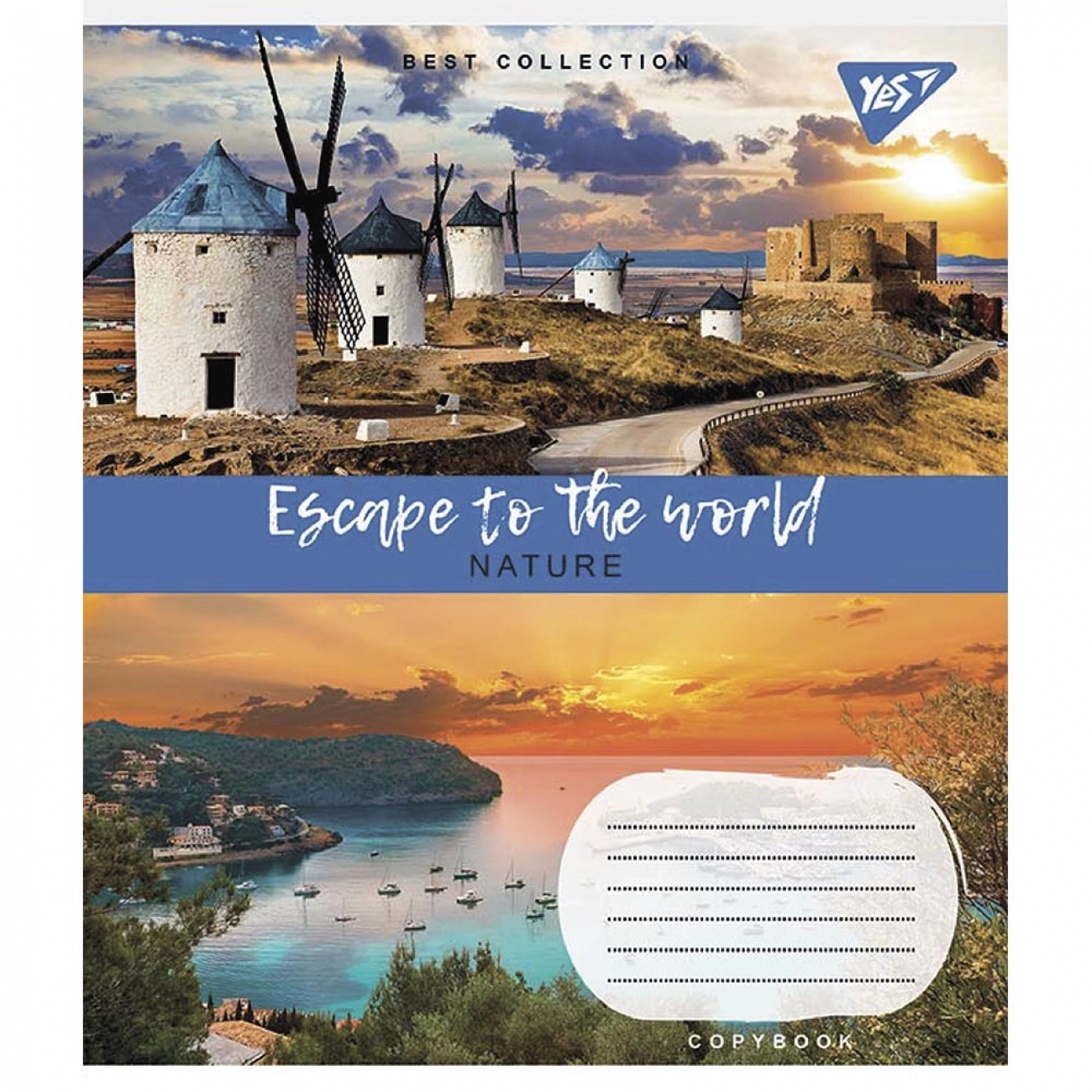 Зошит 48 аркушів клітинка YES Escape to the world 766717