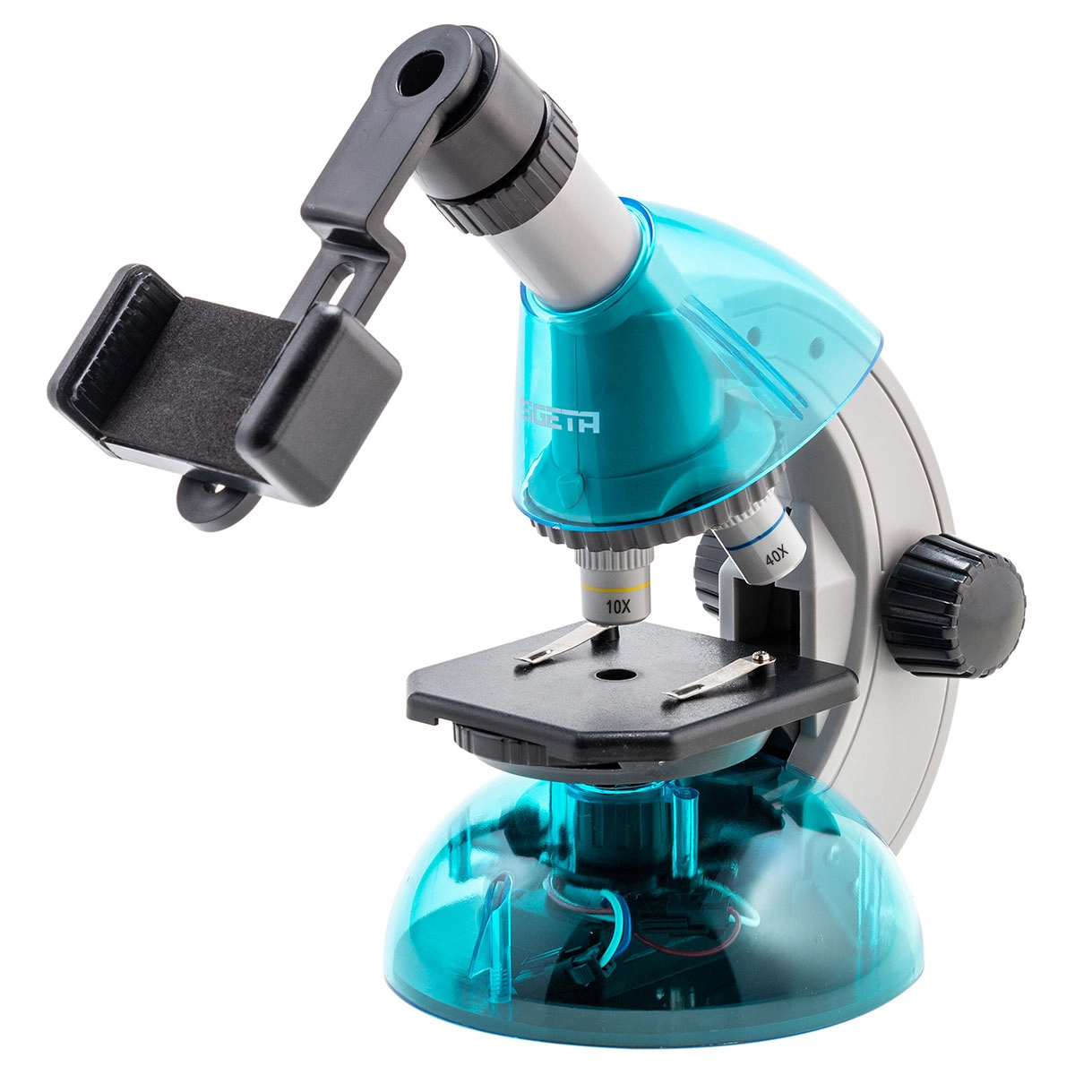 Мікроскоп SIGETA MIXI 40x-640x BLUE (з адаптером для смартфона)