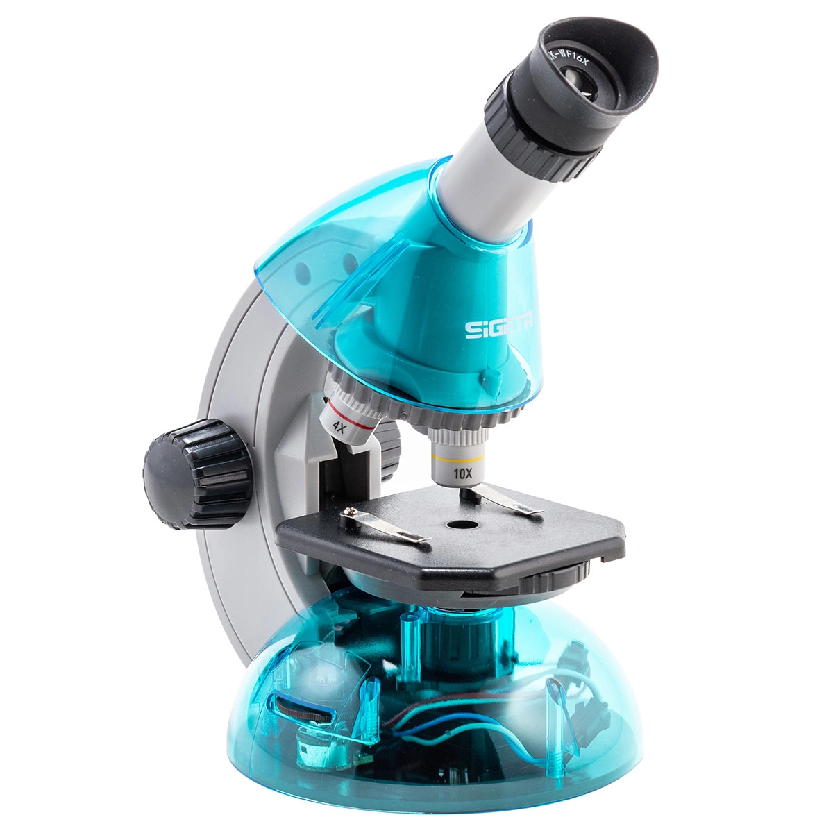 Мікроскоп SIGETA MIXI 40x-640x BLUE (з адаптером для смартфона)