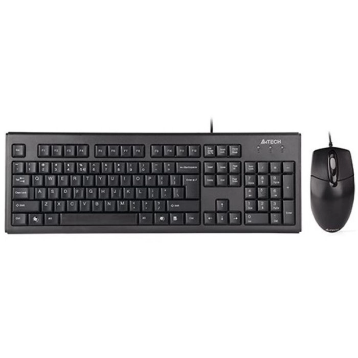 Комплект клавіатура та миша A4Tech KR-8372 USB Black