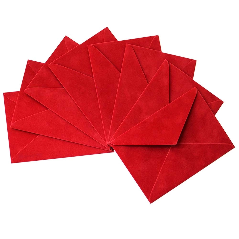 Конверт С5 оксамитовий вишня 162х229 мм