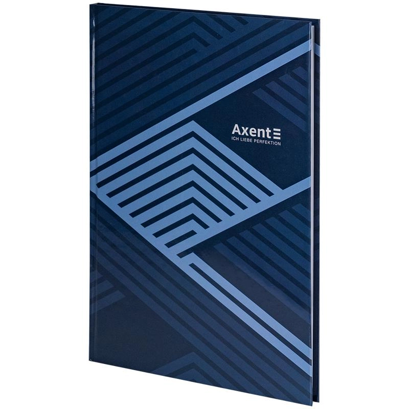 Книга записна А4 Axent 96 аркушів клітинка Lines синя 8422-581-A
