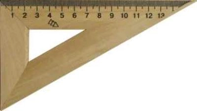 Трикутник деревяний 16 см. 30*60 Міцар
