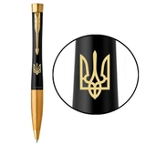 Ручка кулькова Parker Urban 17 UKRAINE Muted Black Тризуб 30035_T001y