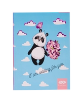Блокнот SWEET Panda  А-5  64 арк   кліт   інтегр  обкл   мат  лам +Уфлак  KIDS Line  блакитний
