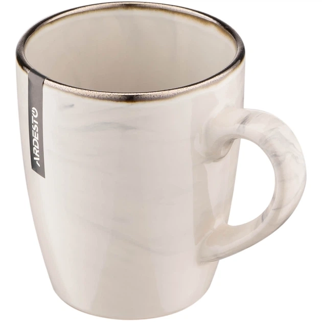 Чашка Ardesto Marmo 360 мл бежевий кераміка AR2939MRB