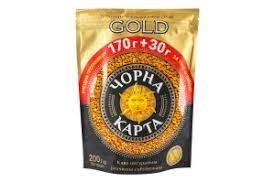Кава Чорна Карта Голд 200г пакет