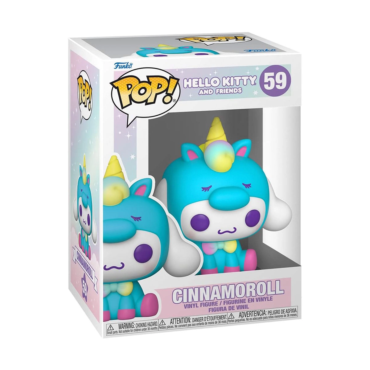 Фігурка Ігрова FUNKO POP! серії Sanrio: Hello Kitty- СІННАМОРОЛЛ У КОСТЮМІ ЄДИНОРОГА 65748