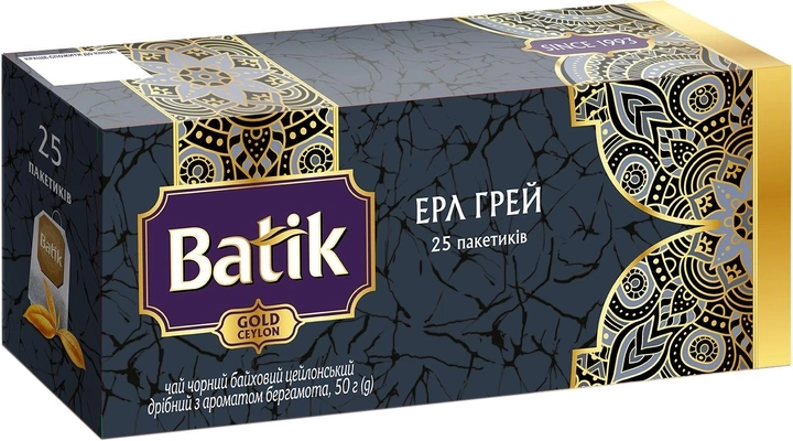 Чай Batik Gold Ерл Грей 25х1,5г Чай Batik Gold Ерл Грей 25х1,5г