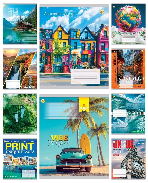 Зошит 48 аркушів клітинка Тверда ТА61504 Мікс Природа 10/200