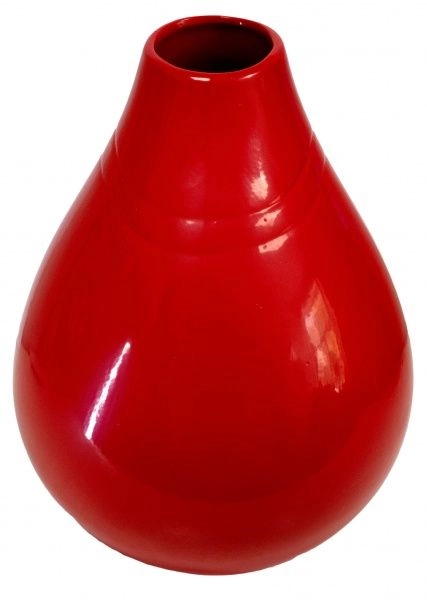 Ваза Пайрус глянець червоний H28 см 4 л