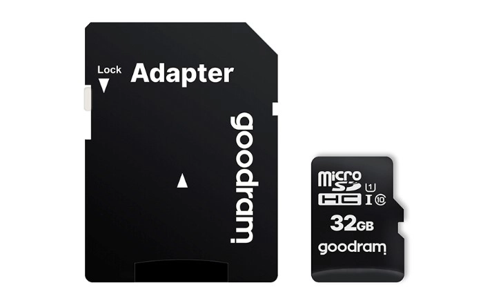 Карта памяти MicroSDHC  32GB UHS-I Class 10 GOODRAM + SD-adapter (M1AA-0320R12)