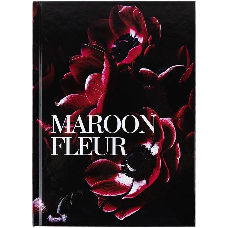 Книга записна тверда обкладинка А5 Axent 96 аркушів клітинка Maroon fleur 8459-1-A Книга записна тверда обкладинка А5 Axent 96 аркушів клітинка Maroon fleur 8459-1-A