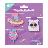Закладки магнітні YES Space Girl 3шт 707727