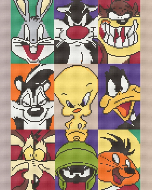 Алмазна мозаїка Herої Looney Tunes 40х50 см — фото 2