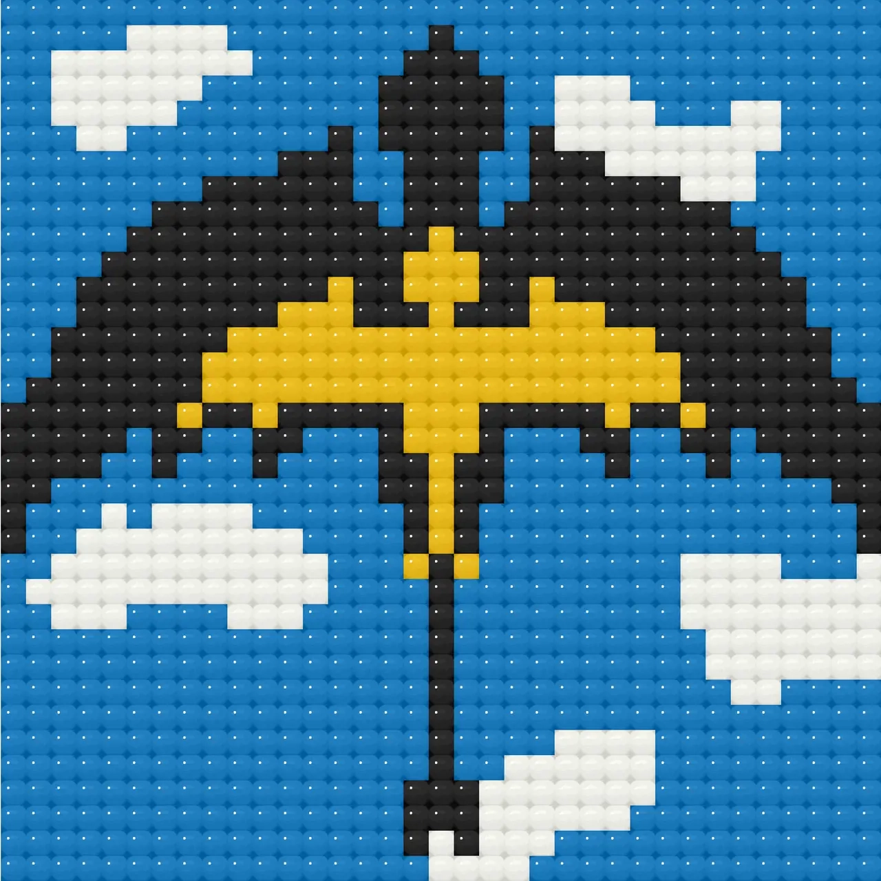 Алмазна мозаїка міні Крила дракона 10х10 см — фото 2