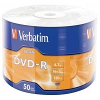ДИСК DVD-R Verbatim 4.7GB 16x Cake 50 (43791)