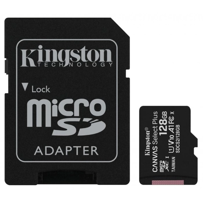 Карта памяті Kingston 128GB micSDXC class 10 A1 Canvas Select Plus (SDCS2/128GB)