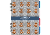 Блокнот Knitting, B5 (170х205), пластикова обкл., спіраль, з розділ., 120 арк., клітинка O20356-12