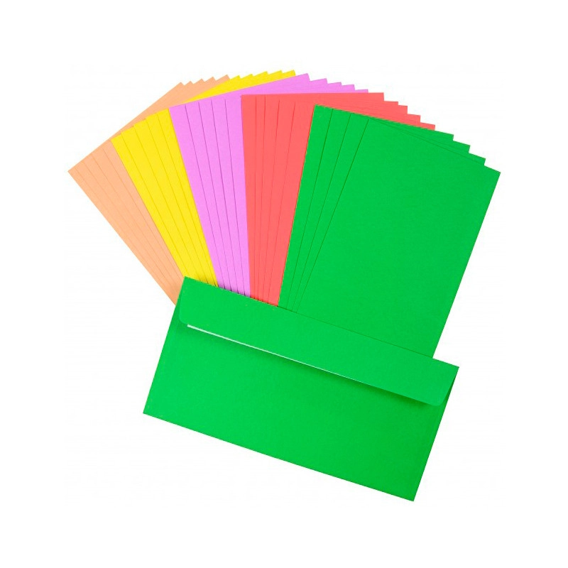 Конверт DL СКЛ 110х220 кольоровий 80 2240_№