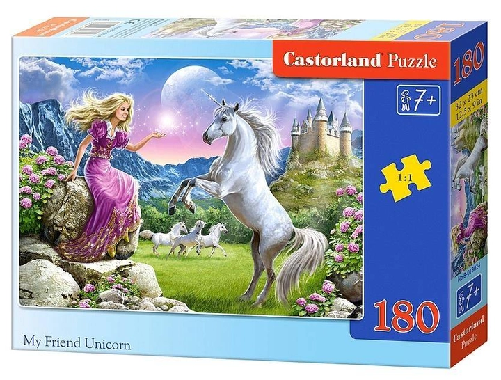Пазли Castorland 180 деталей Мій друг Єдиноріг B-018024