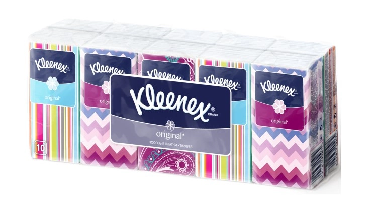 Хустинки паперові Kleenex  білі