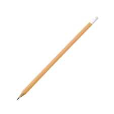 Олівець чорнографітний з гумкою НВ жовтий KLERK KL100-Y
